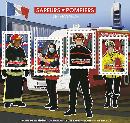 Bloc-feuillet Sapeurs-pompiers de France